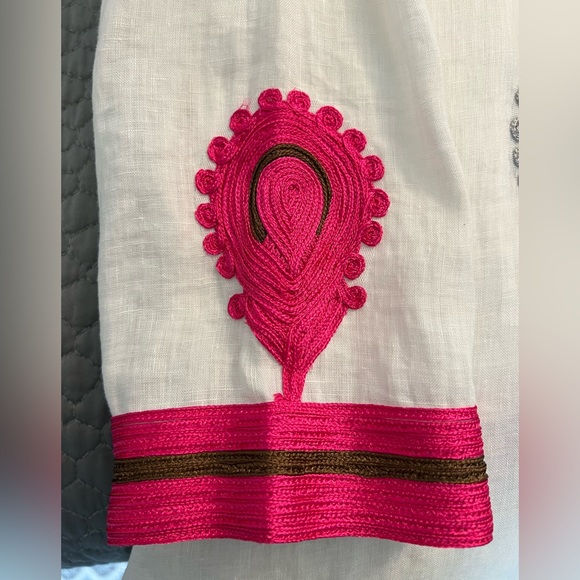 NWT Calypso St Barth Linen Tunic Beach Pool Cover Up size XS New with Tags - Picture 12 of 15